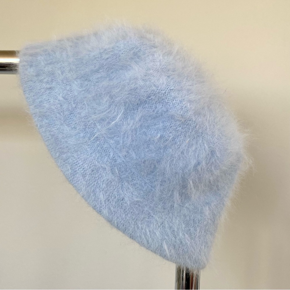 American Vintage Light Blue Angora Knit Hat